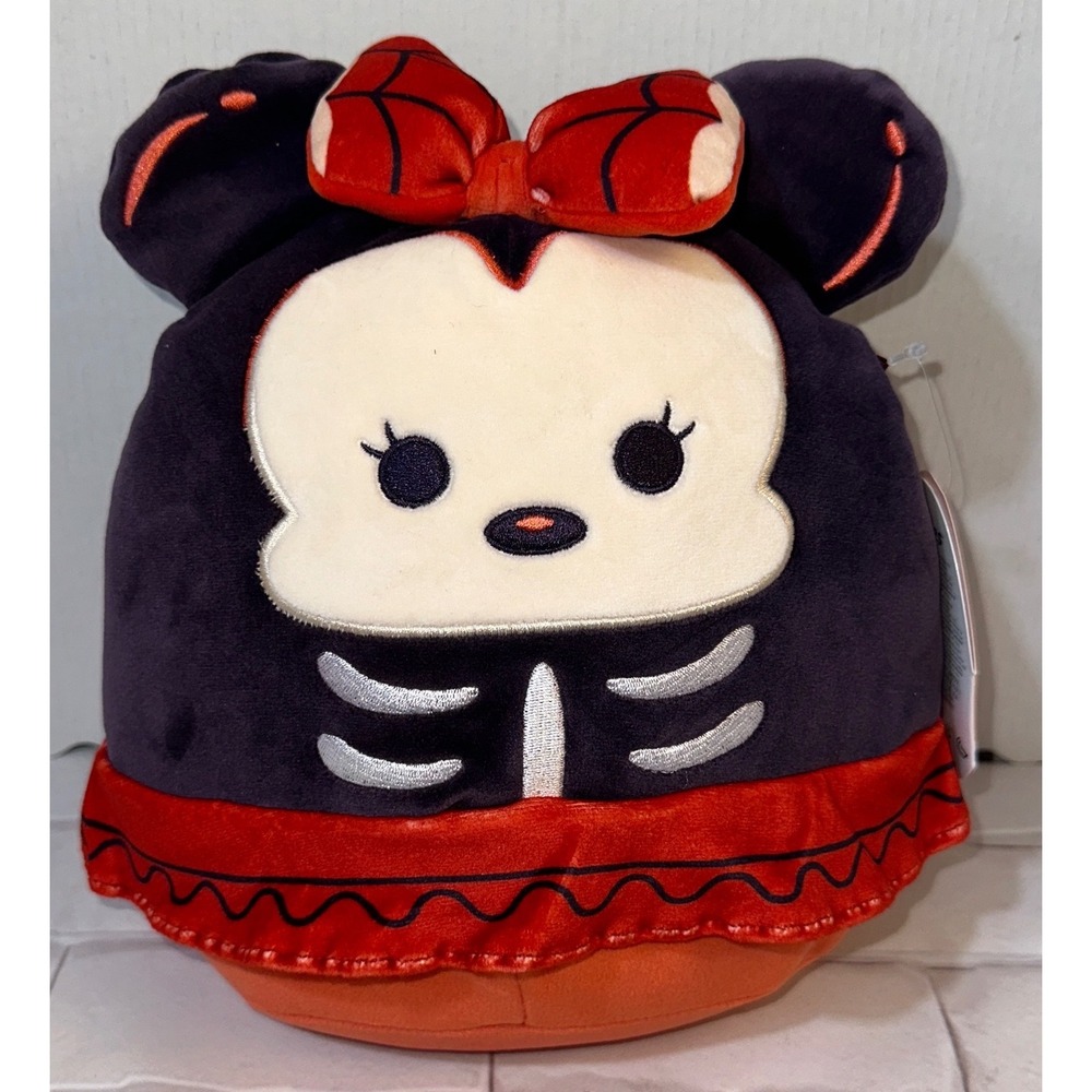 Disney Squishmallows‎ Minnie Mouse Skeleton Halloween Plush 8 inch SQDI01168 NEW
